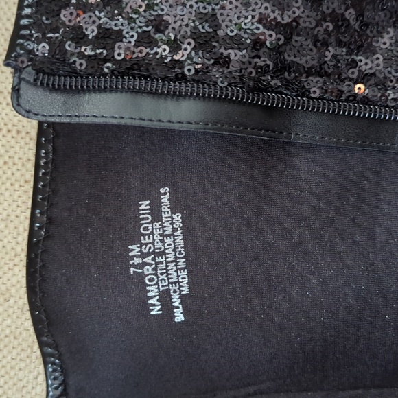 Impo Elegant Black Sequin Knee-High Boots Sixe 7.5 - Picture 5 of 6